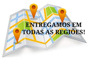 Mapa das regiões atendidas com locação de caçambas no Brasil